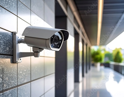 Security camera on modern building