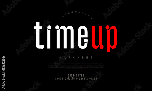 Stylish tall font with dot terminals, ideal for countdown themes, tech branding, and creative posters