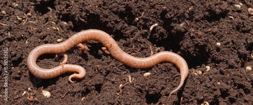 worms in the ground, earth gardening