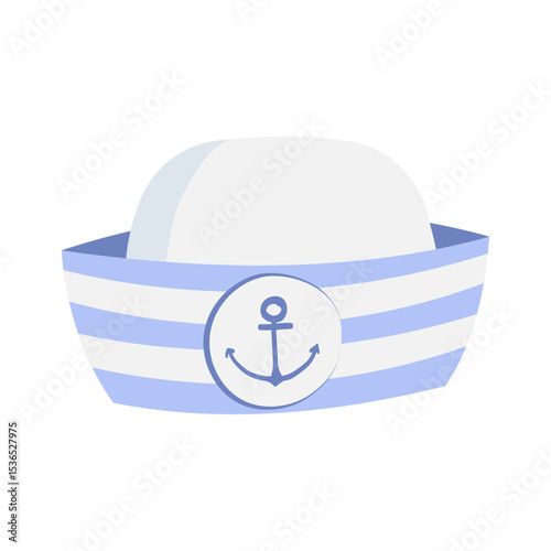 Cartoon Sailor Hat Illustration
