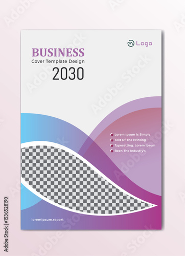 Corporate Book, Annual Report, Magazine, Poster, Business Presentation Cover Design Template in A4. 