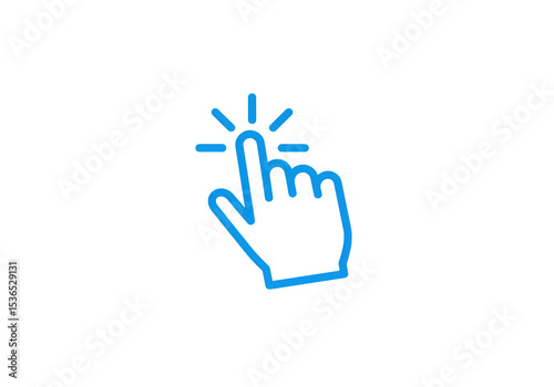 Digital Interaction A Pixelated Cursor Clicking isolated on transparent baackground