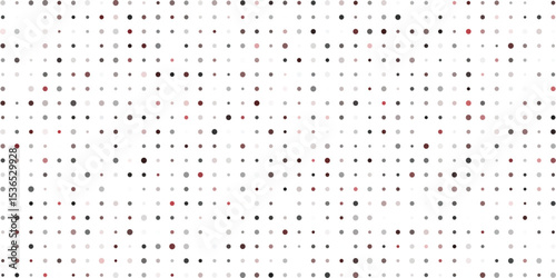 Abstract dot pattern background featuring various sized and colored circles on a white backdrop minimalistic design