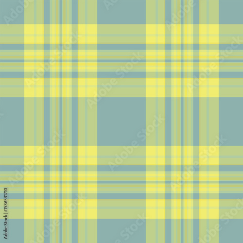 Unique seamless tartan pattern, clan check vector background. Creative textile texture fabric plaid in lime and pastel colors.