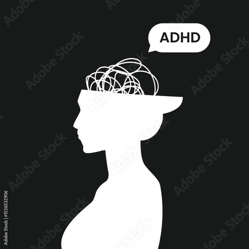 Woman psychological trauma, mental health problem. Vector