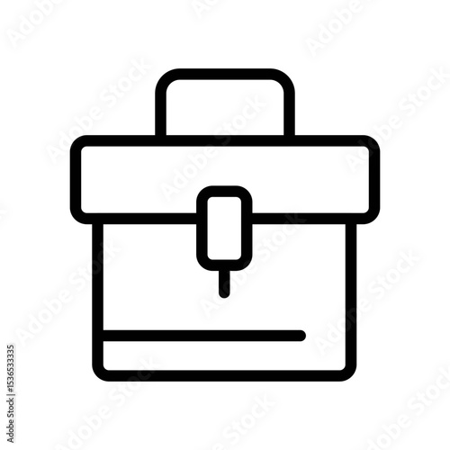 Business Briefcase Icon Vector.