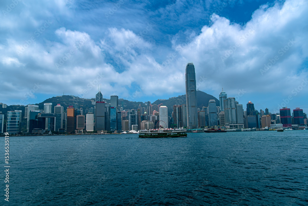 Fototapeta premium Victoria Harbour in Hong Kong