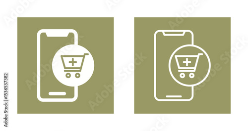 Mobile Shopping Icon Design