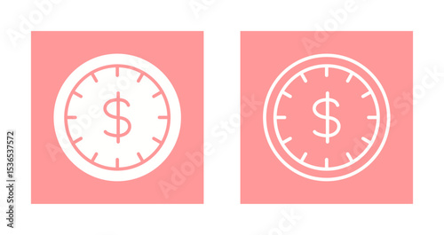 Time is Money Icon Design