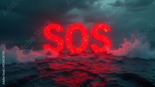 SOS: A Cry for Help from the Stormy Sea