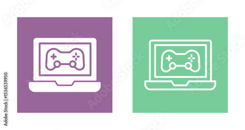 Gaming Laptop Icon Design