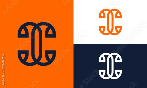 Minimalist double C logo.