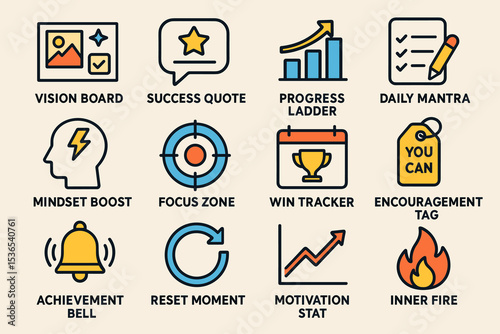 Inspirational symbols for personal growth and motivation
