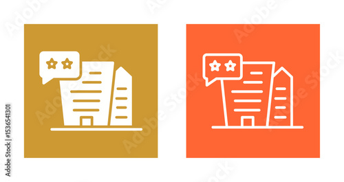 Hotel Reviews Icon Design