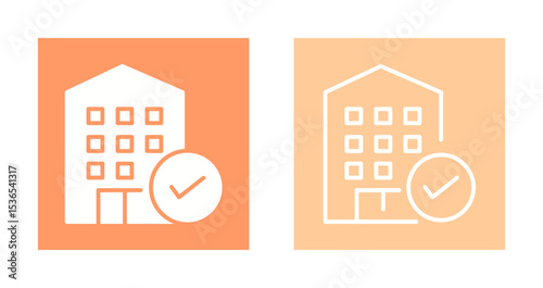 Hotel Booking Icon Design