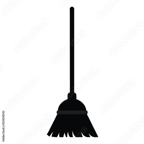 broom isolated on white