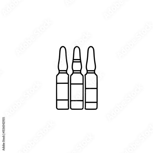 a set of ampoules with medicine