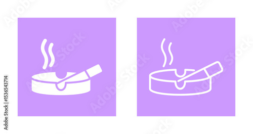 Ashtray Icon Design