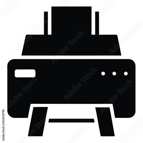 laser printer isolated on white background