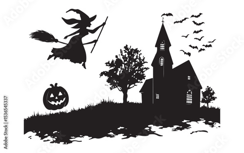 vector illustration of a halloween