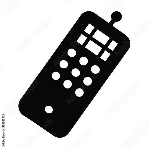 remote control panel isolated on white background