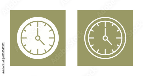 Wall Clock Icon Design