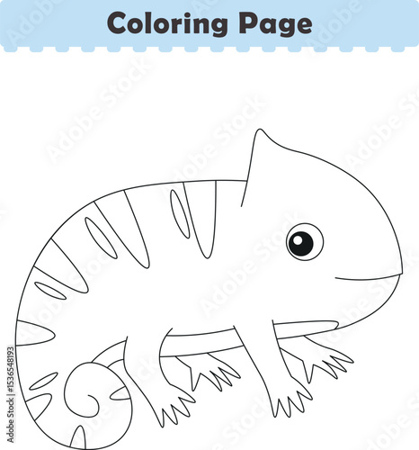 Funny cartoon bungloon. Coloring pages. Vector illustration