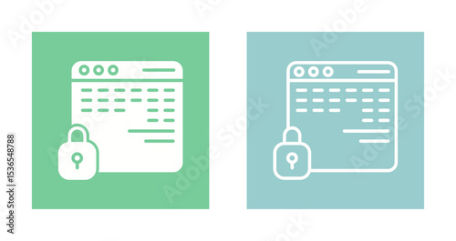 Web Security Icon Design