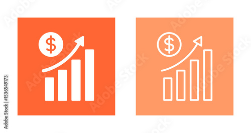 Financial Analytics Icon Design