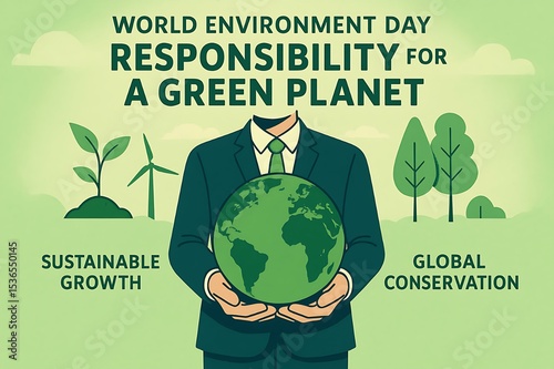 Happy Father day World Environment Day: Corporate Responsibility for a Sustainable Green Planet – Global Collaboration for Eco-Friendly Practices