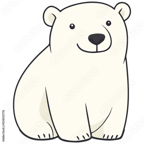 polar bear, animal, vector, transparent background, creature, ursus maritimus, isolated, icon, bear, zoo, mammal, cute, nature, white, wildlife, big, polar, arctic