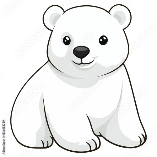 polar bear, animal, vector, transparent background, creature, ursus maritimus, isolated, icon, bear, zoo, mammal, cute, nature, white, wildlife, big, polar, arctic