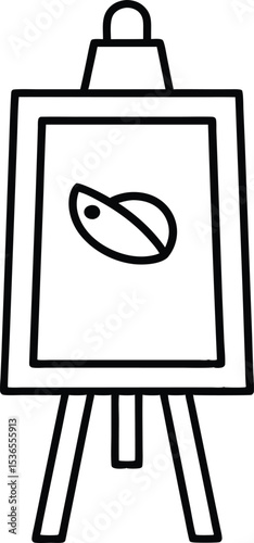 sketching on board minimal icon.