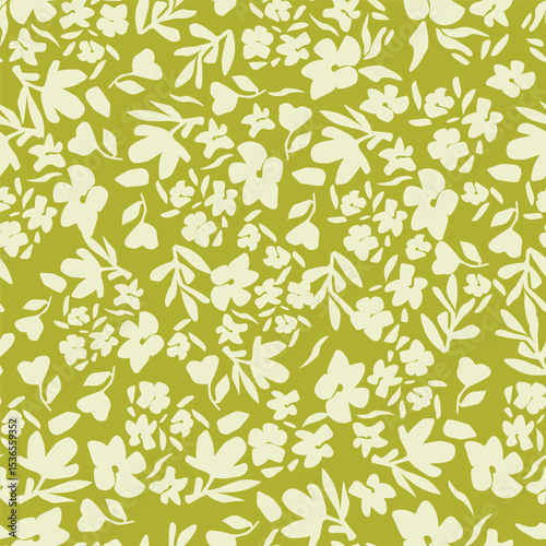 Botanical Beauty: Seamless Pattern of Exotic and Colorful Flowers
