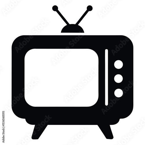 retro tv vector illustration