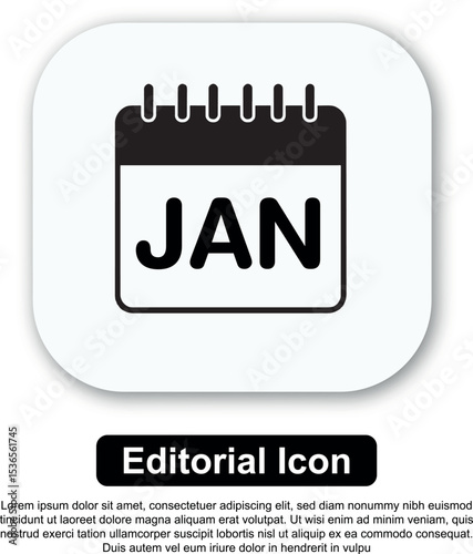 Illustration Icon Calendar Vector Set
