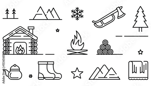 A comprehensive vector icon set for science illustration and design