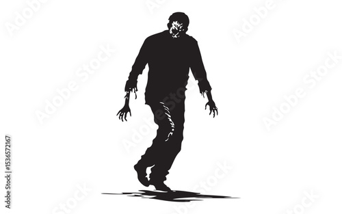 halloween silhouette of a woman