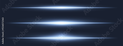 Light burst set. Intense blue beam with sparkles and soft particles over black, fitting for space, energy, or futuristic interface design.