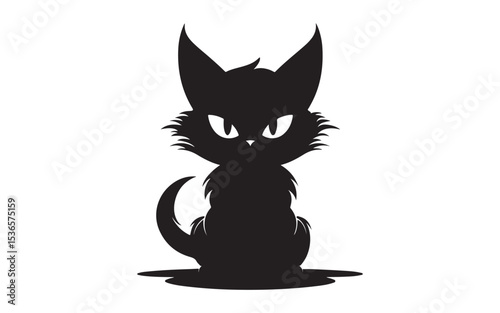 halloween black and white cat