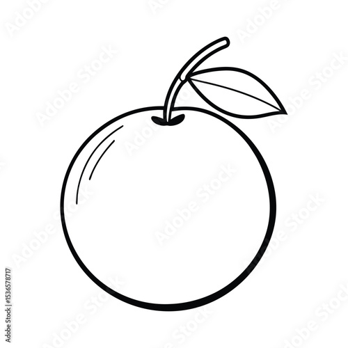 orange line art design