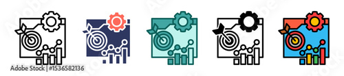 Goal Setting multiple icon