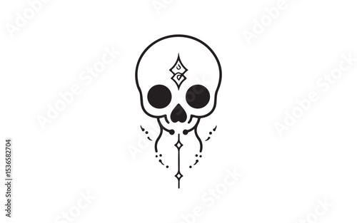 halloween skull and crossbones