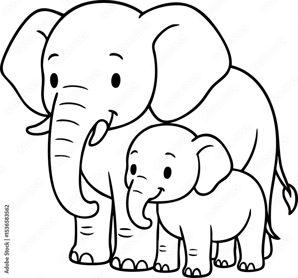 Fototapeta premium Children's Animal Illustration Coloring Book, 12 Zodiac Animals