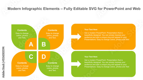 Modern Infographic Elements – Fully Editable SVG for PowerPoint, Web, Illustrator, and most vector-based applications. Ideal for presentations, infographics, and business slide designs.