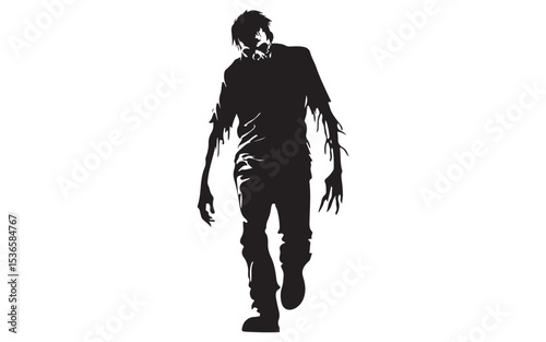 halloween silhouette of a woman