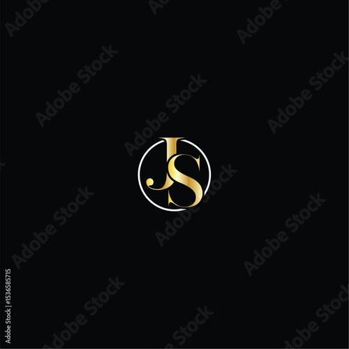 Vector JS luxury logo