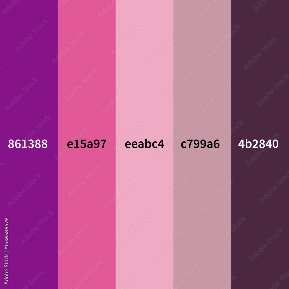 Fototapeta premium Vibrant Pink and Purple Color Palette Background – High-Resolution JPEG for Digital Design