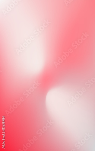 Red and white gradient shape with shiny bokeh effect soft blur light background. Wallpaper design