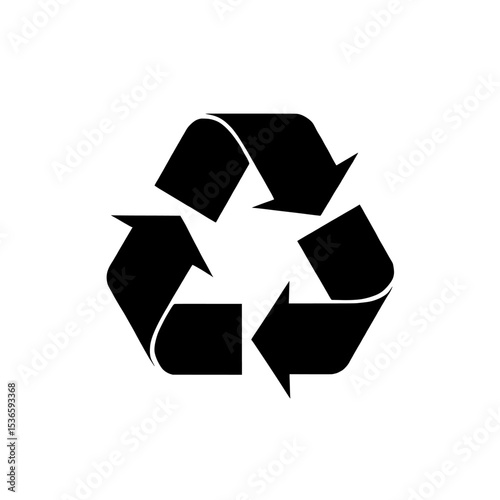 recycle  vector , recycle symbol icon , recycling symbol on a plain white background
